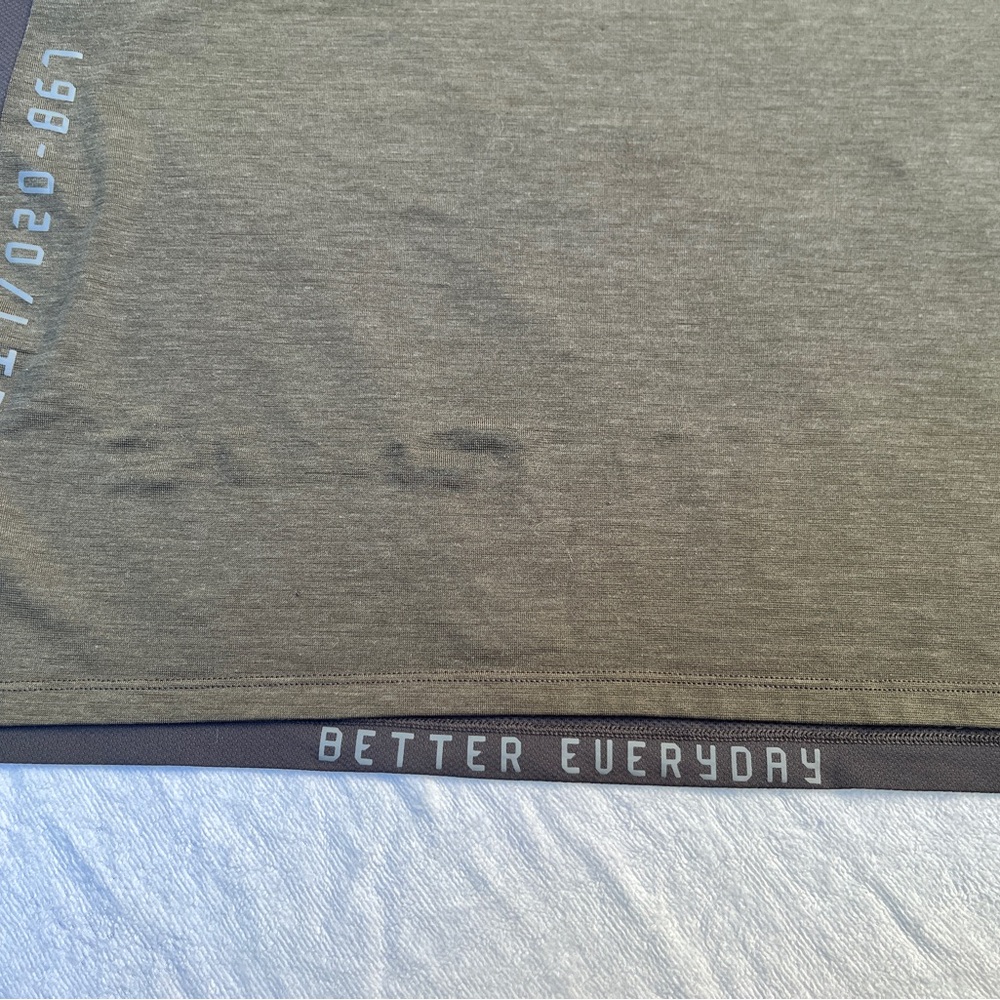Men's Lululemon Green and Dark Gray Tank Top - Picture 4 of 5